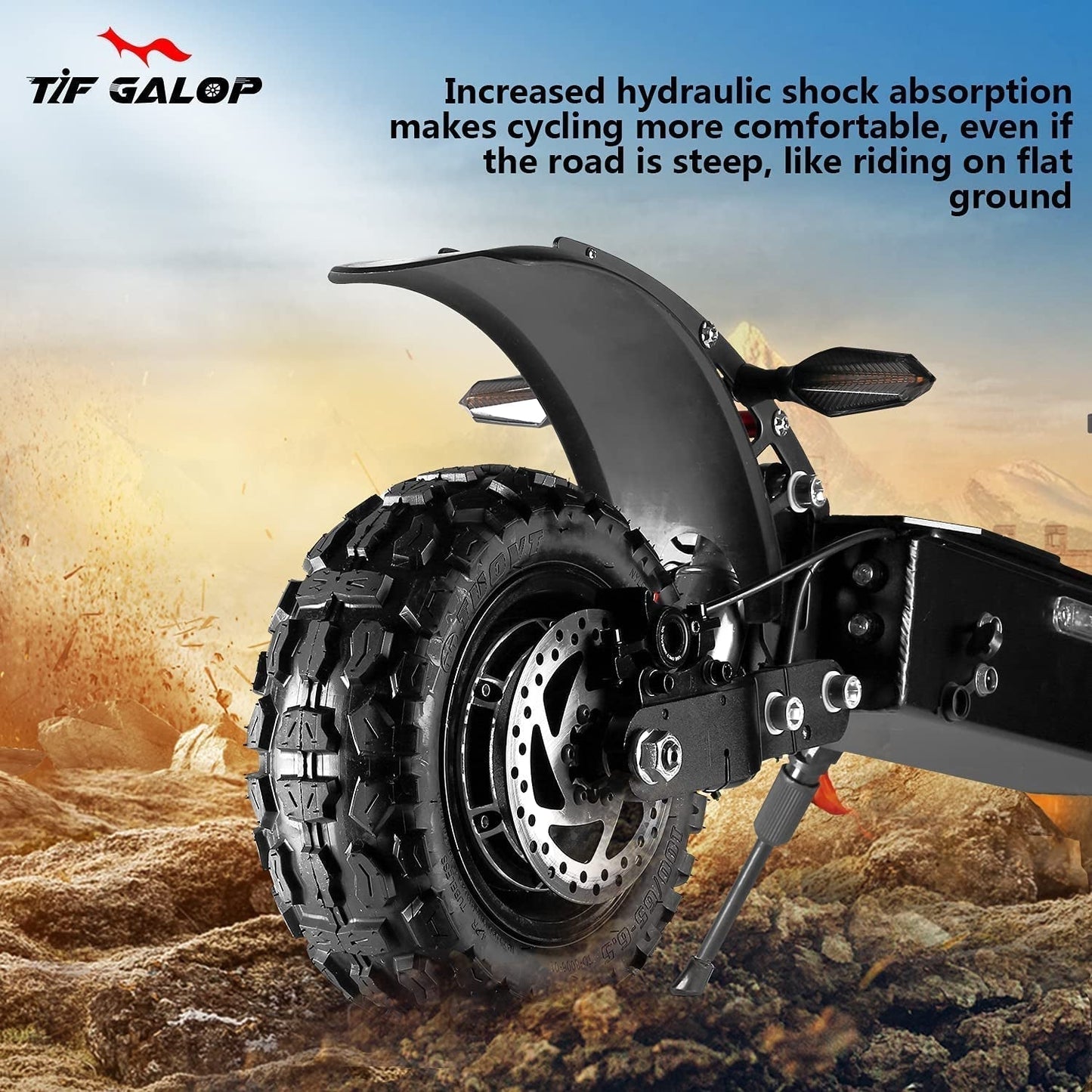 TIFGAOP Electric Scooter High Power Dual Drive 5600W Motor up to 50 MPH and 60 Miles