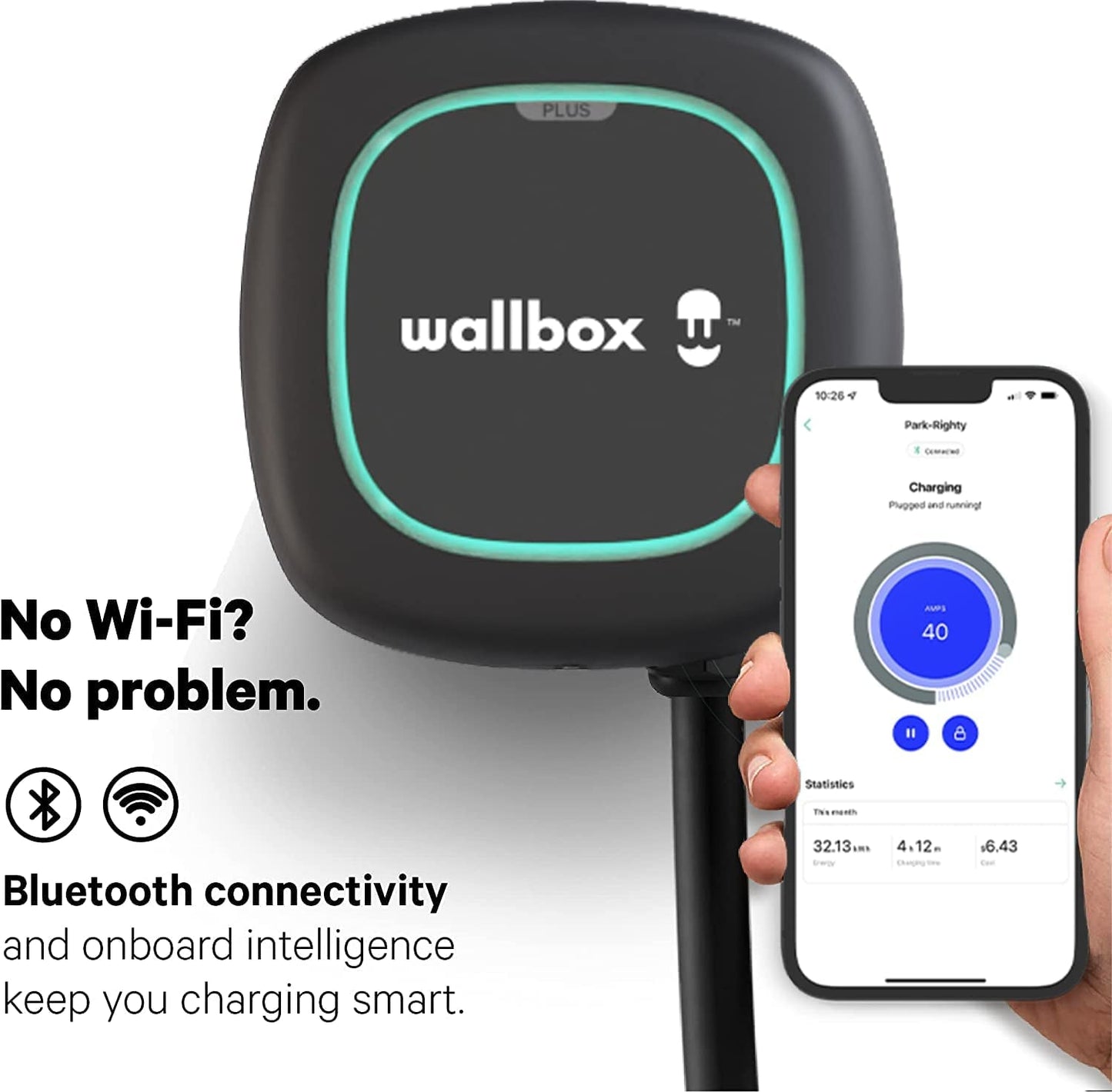 Wallbox Pulsar plus Level 2 Electric Vehicle Smart Charger