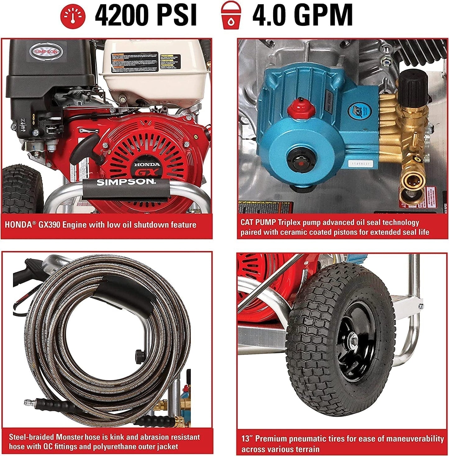 Simpson Cleaning ALH4240 Aluminum Series 4200 PSI