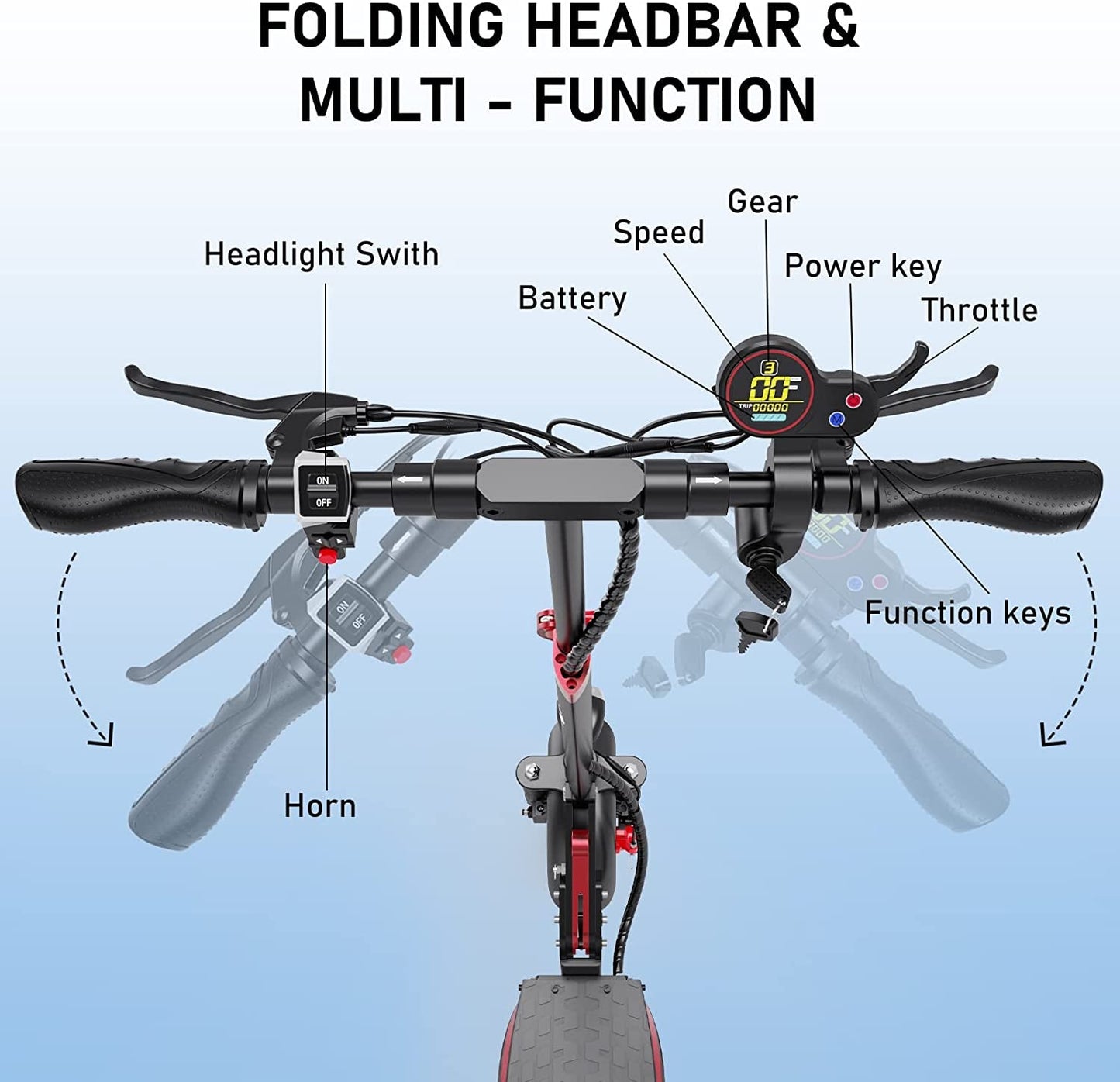 EVERCROSS Electric Scooter, Electric Scooter for Adults with 800W Motor, up to 28M