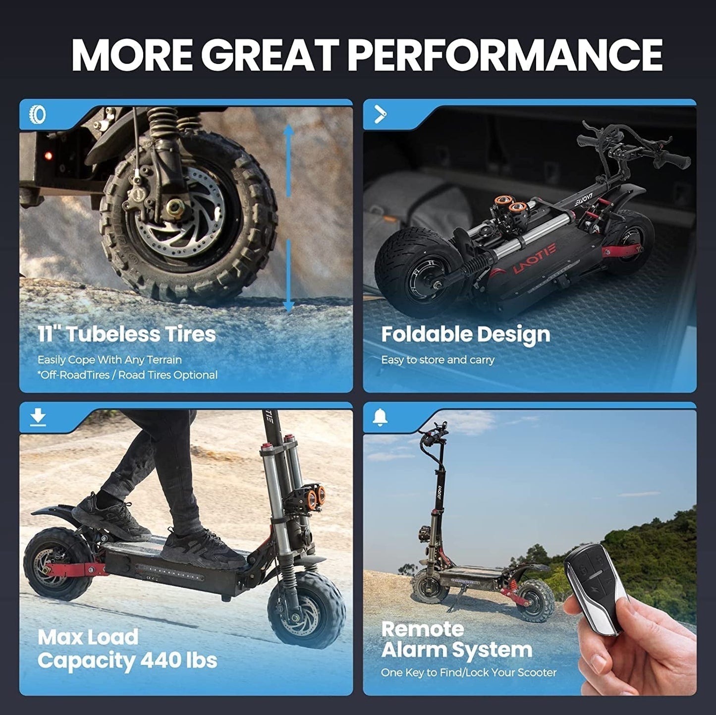 LAOTIE Ti30 Electric Scooter Adults, 5600W Dual Motors