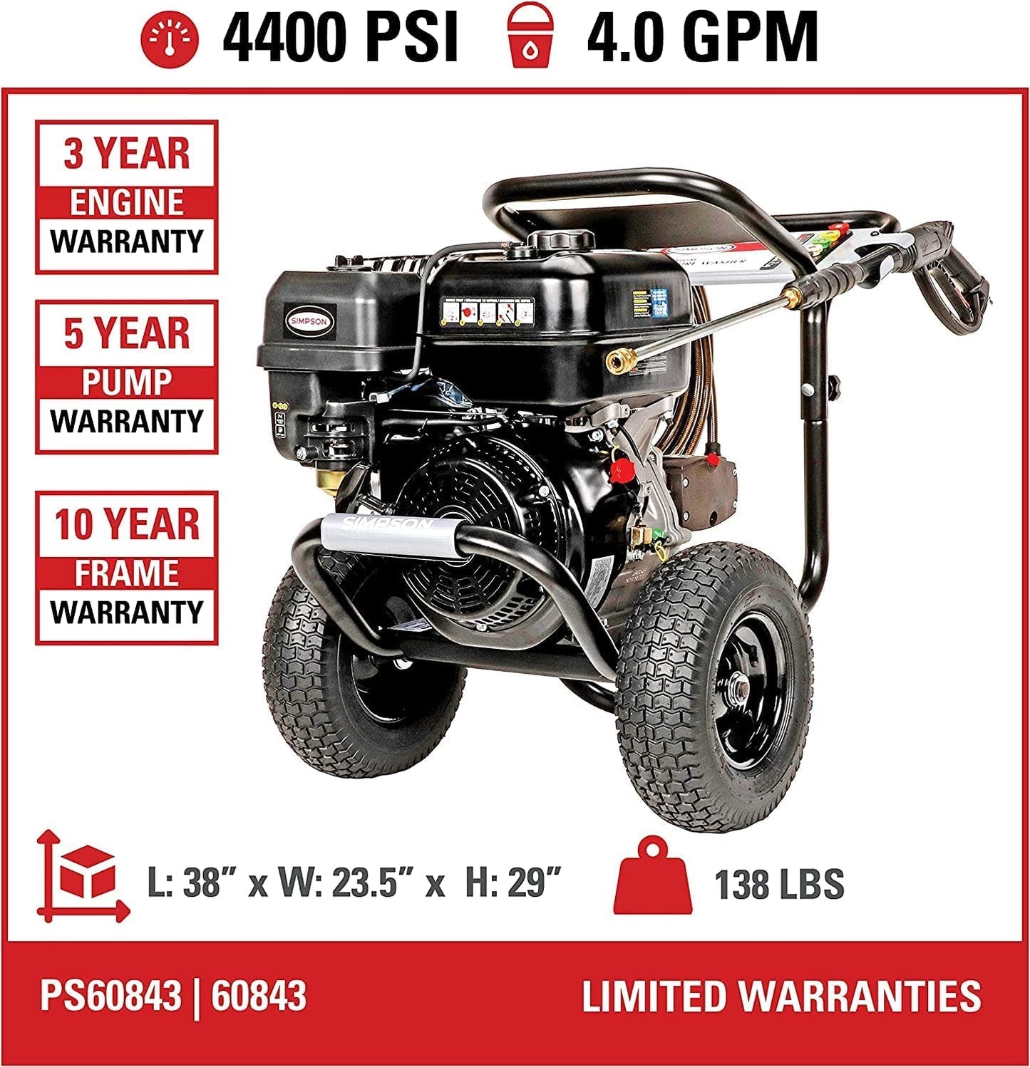 SIMPSON Cleaning PS60843 PowerShot 4400 PSI