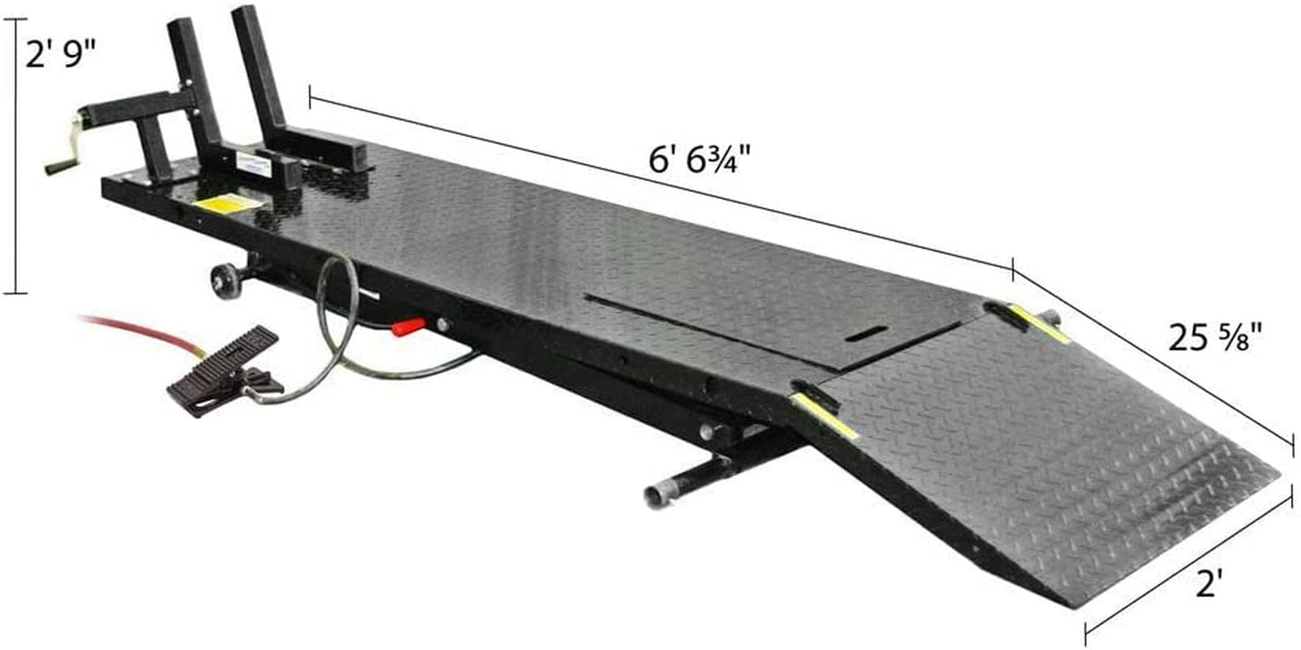 Rage Powersports BW-1000A Air-Operated Motorcycle Lift Table