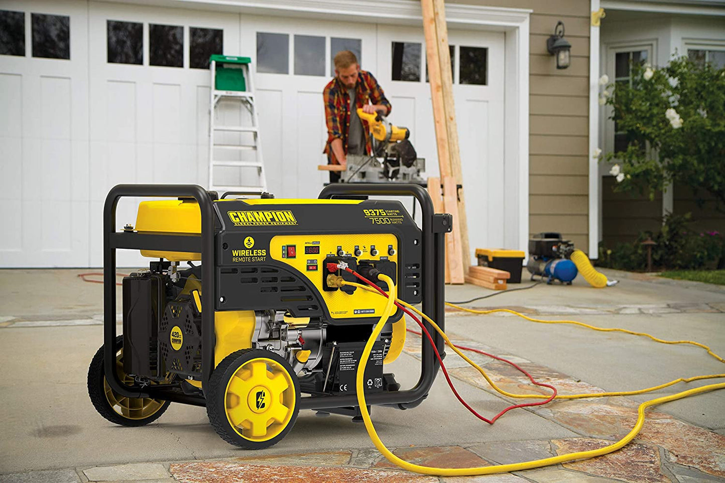 Champion Power Equipment 9375/7500-Watt Portable Generator, Wireless Remote Start