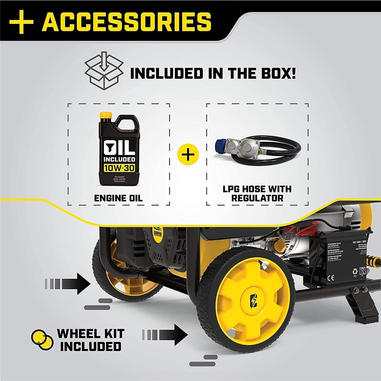 Champion 9375/7500-Watt Dual Fuel Portable Generator, Electric Start
