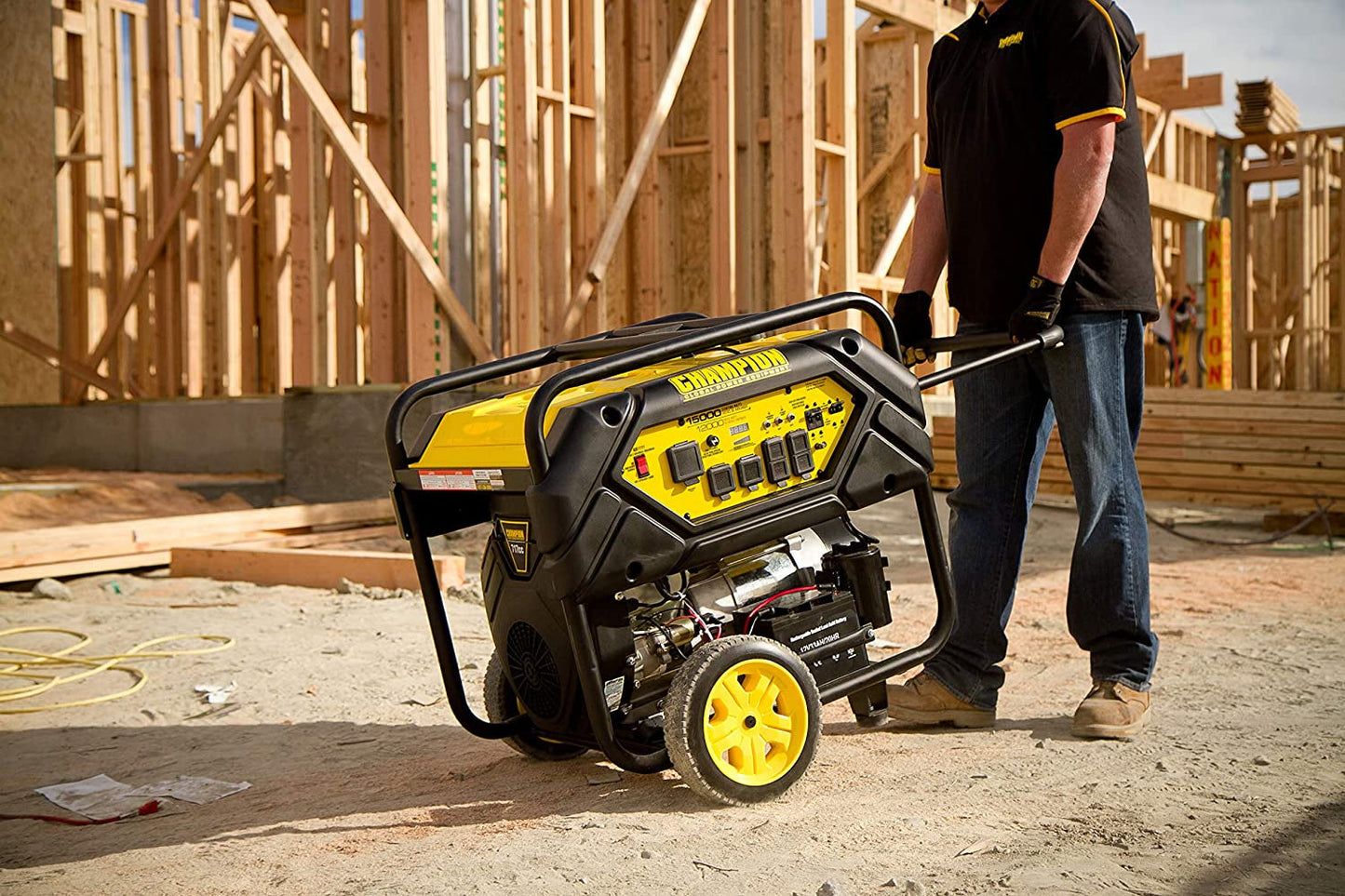 Champion Power Equipment 15,000/12,000 Watts Portable Generator with Lift Hook