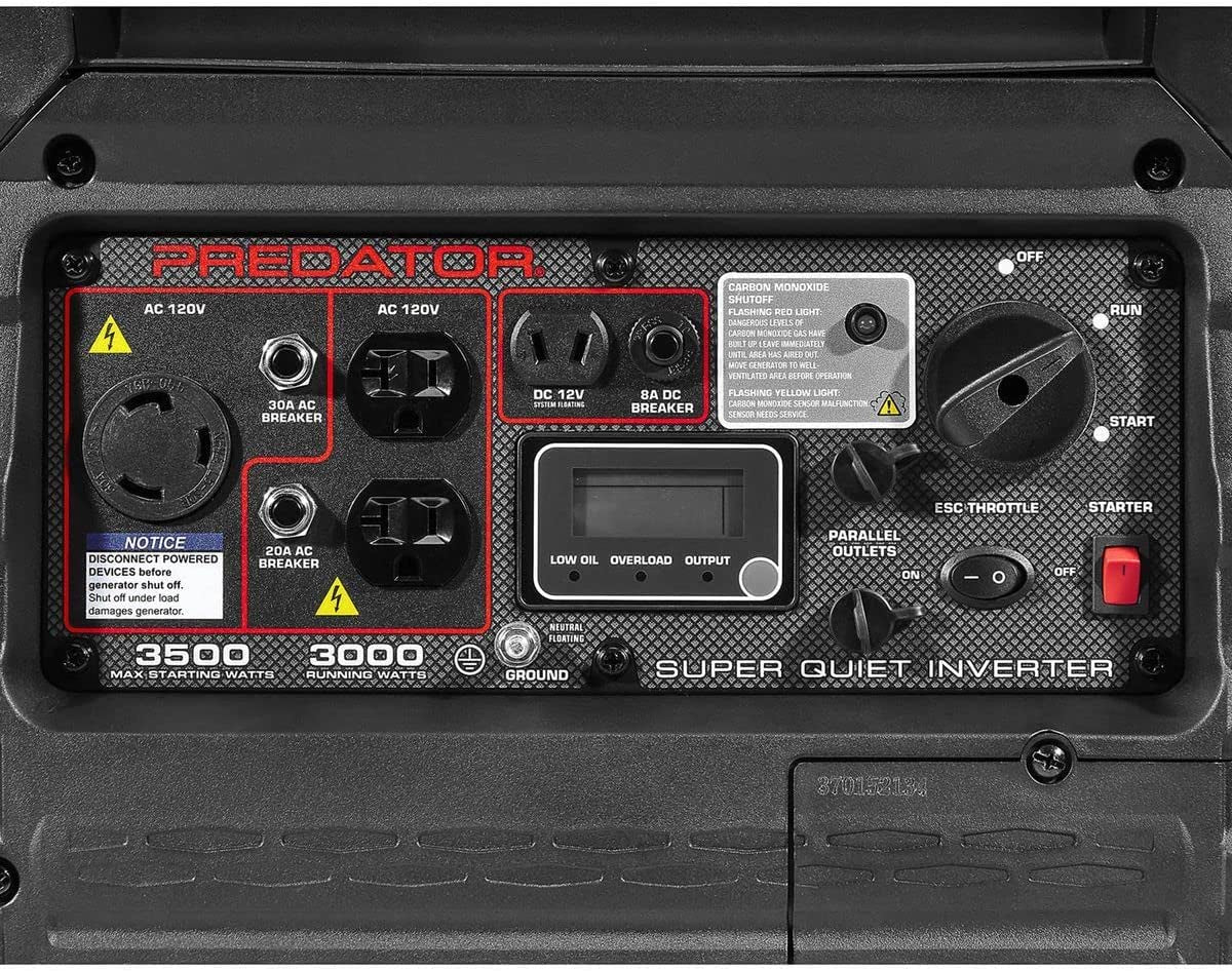 Predator 3500 Watt Super Quiet Inverter Generator