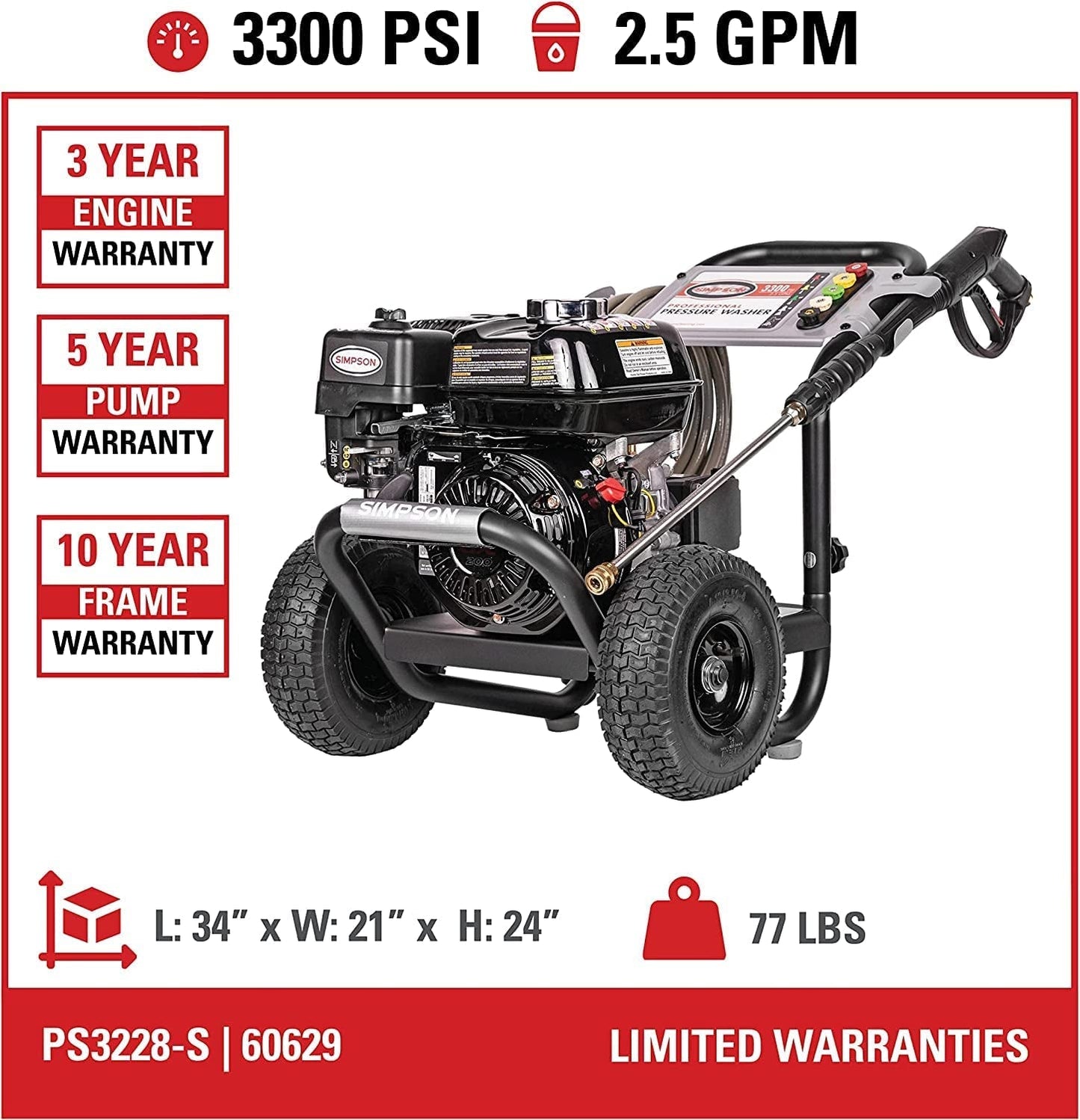SIMPSON Cleaning PS3228 PowerShot 3300 PSI