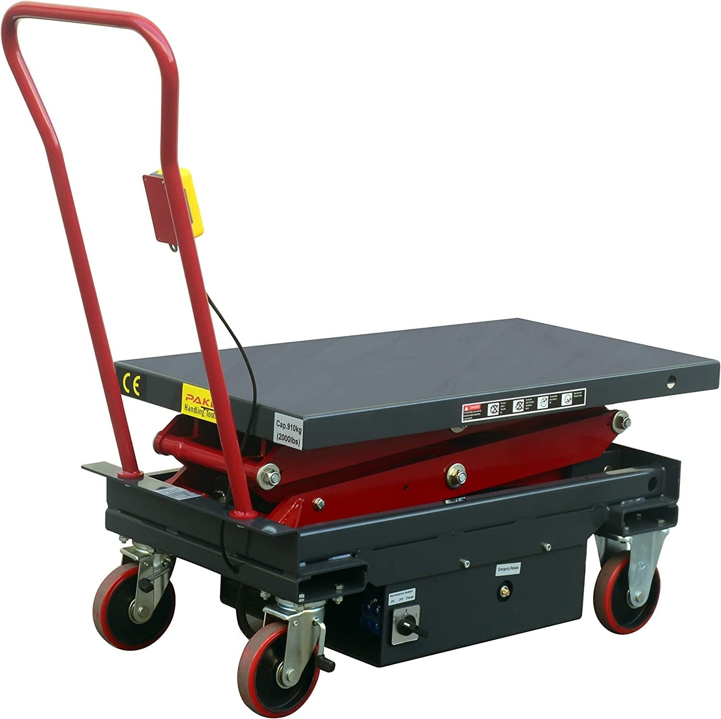 DC Powered Double Scissor Lift Table, 2000lb
