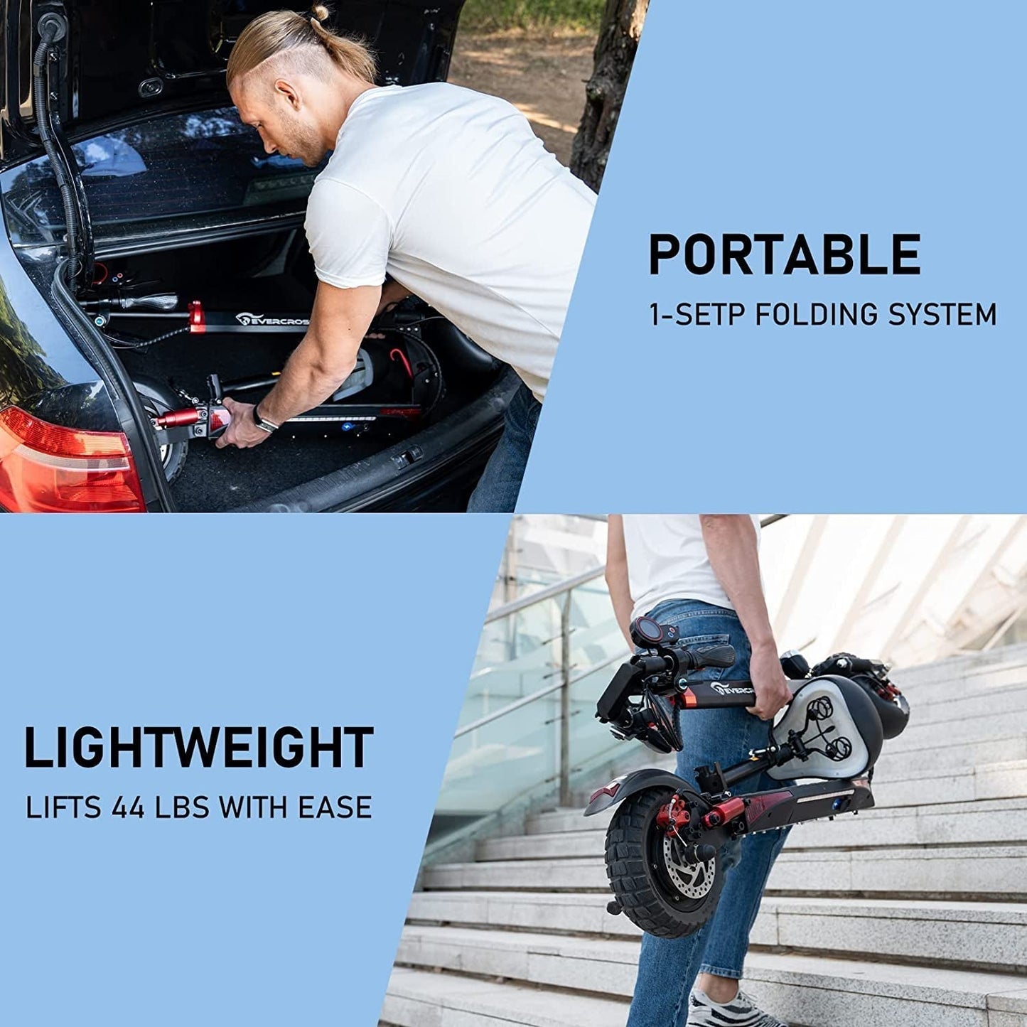 EVERCROSS Electric Scooter, Electric Scooter for Adults with 800W Motor, up to 28M