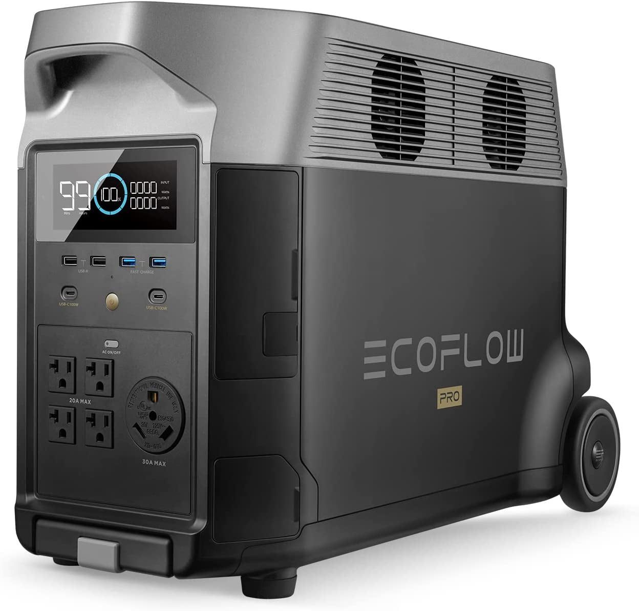EcoFlow 3600W Output DELTA Pro Extra Battery, 3600Wh