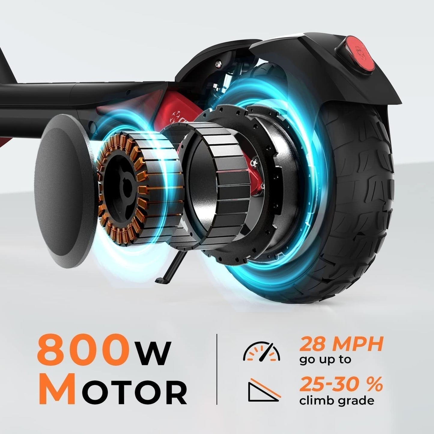 Circooter Electric Scooter Adult with Smart APP, 1600W/800W Motor, 28 Mph Top Speed