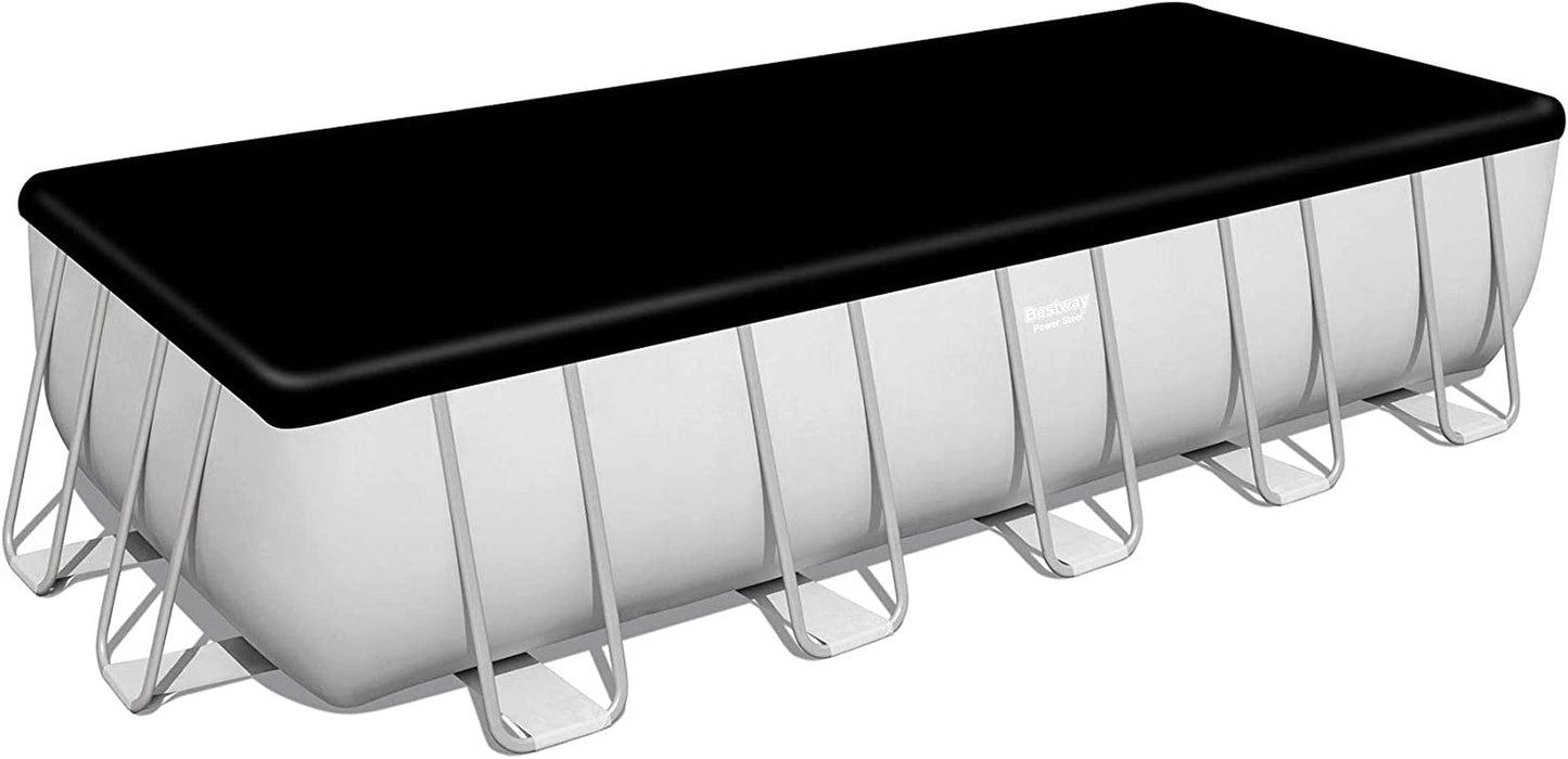 Bestway Power Steel 31’4″ x 16′ x 52″ Above Ground Rectangular Swimming Pool Set