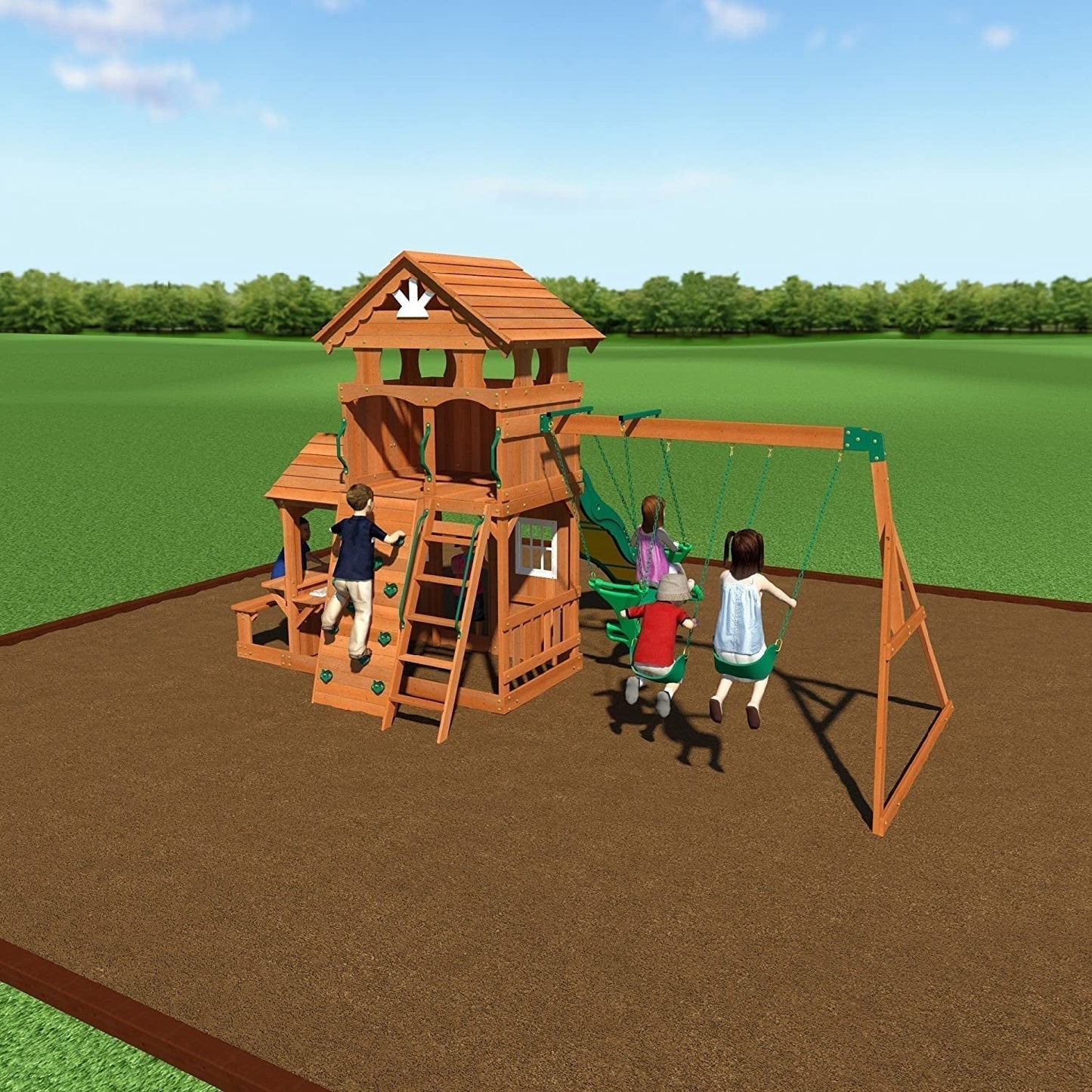 Backyard Discovery Monterey Swing Set