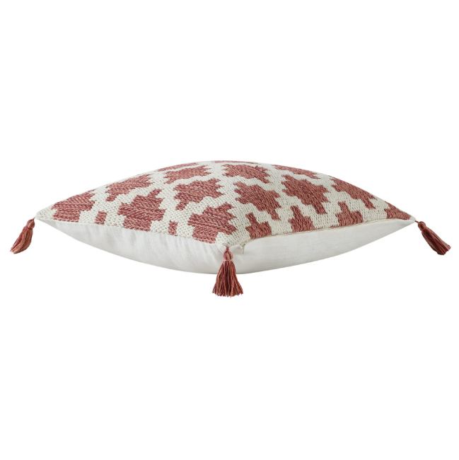Red Diamond Geo Throw Pillow, Pink Multi, 20" x 20", Square, 1 Pillow