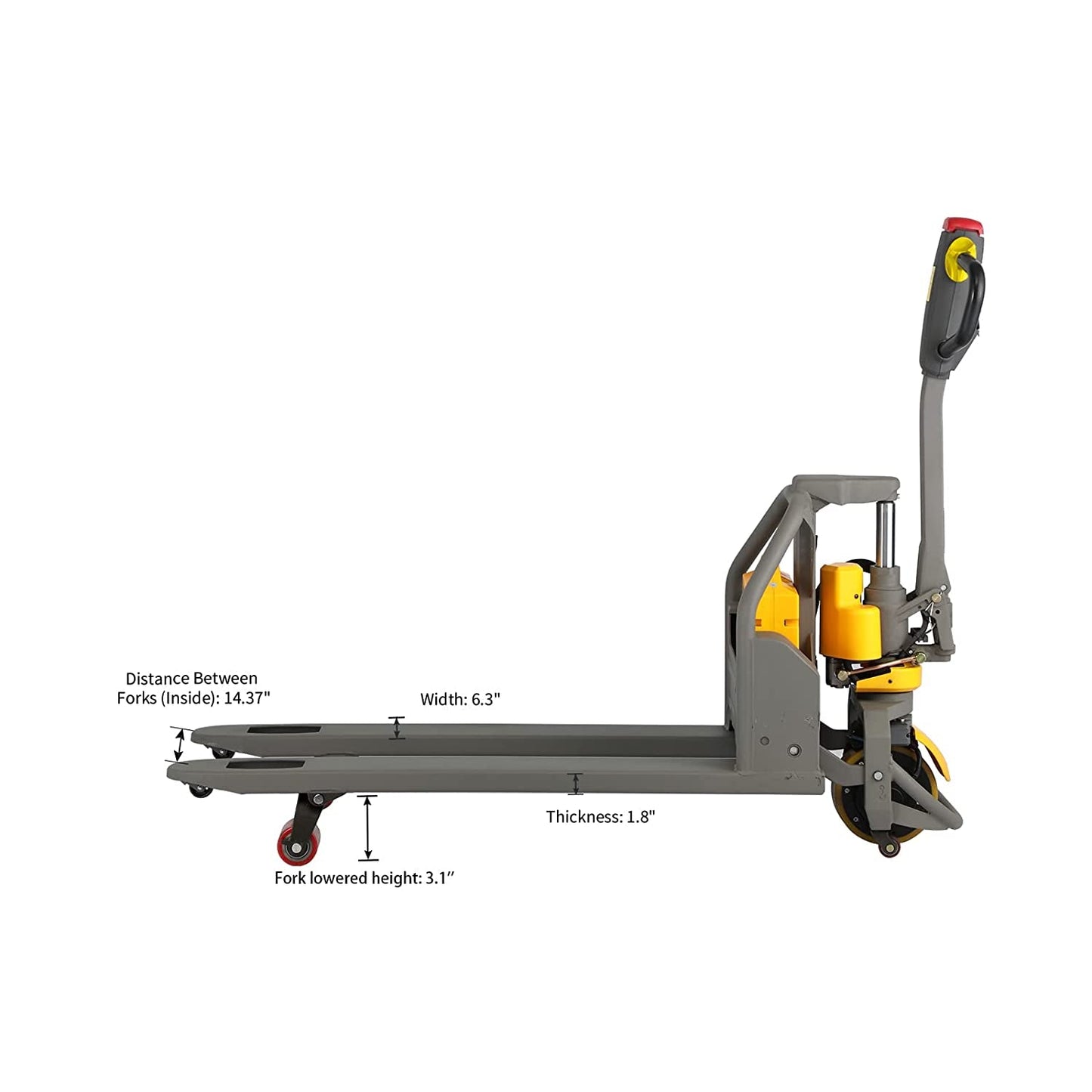 Full Electric Lithium Pallet Jack Trcuk 3300Lbs Capacity 48" X27"