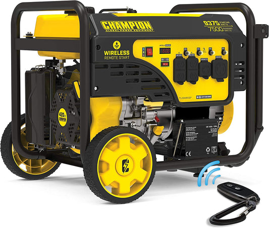 Champion Power Equipment  9375/7500-Watt Portable Generator, Wireless Remote Start