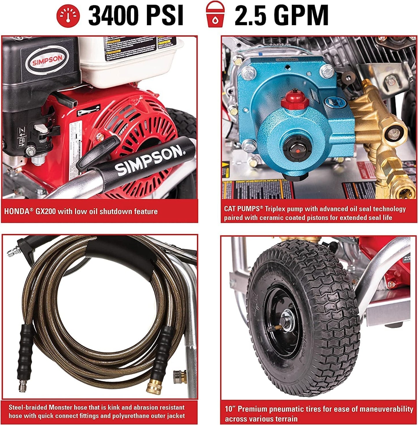 SIMPSON Cleaning ALH3228-S Aluminum Series 3400 PSI