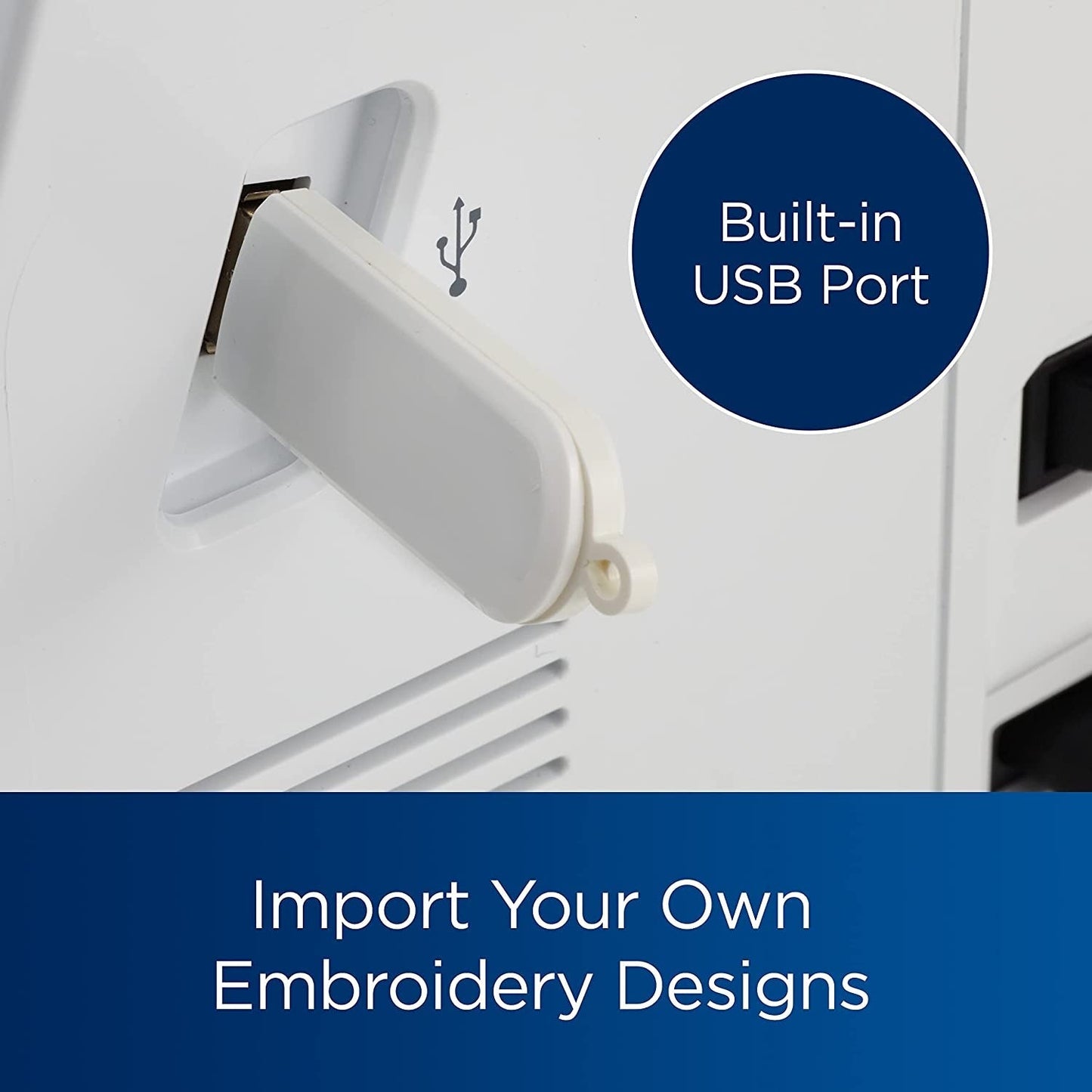 Embroidery Machine PE800, 138 Built-In Designs, 5" X 7" Hoop Area
