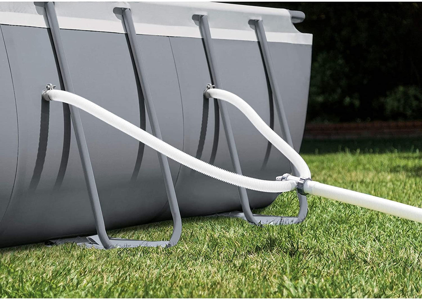 Intex 24′ x 12′ x 52″ Rectangular Ultra XTR Frame Swimming Pool w/ Sand Filter