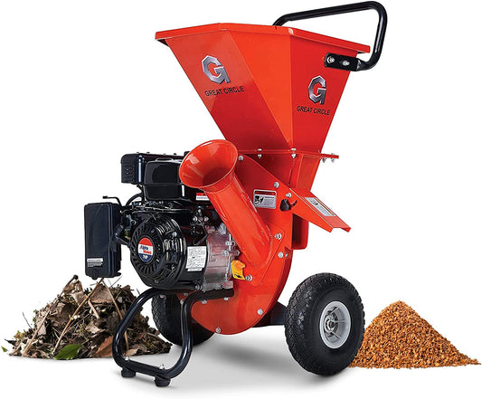 GreatCircleUSA Wood Chipper Shredder Mulcher Heavy