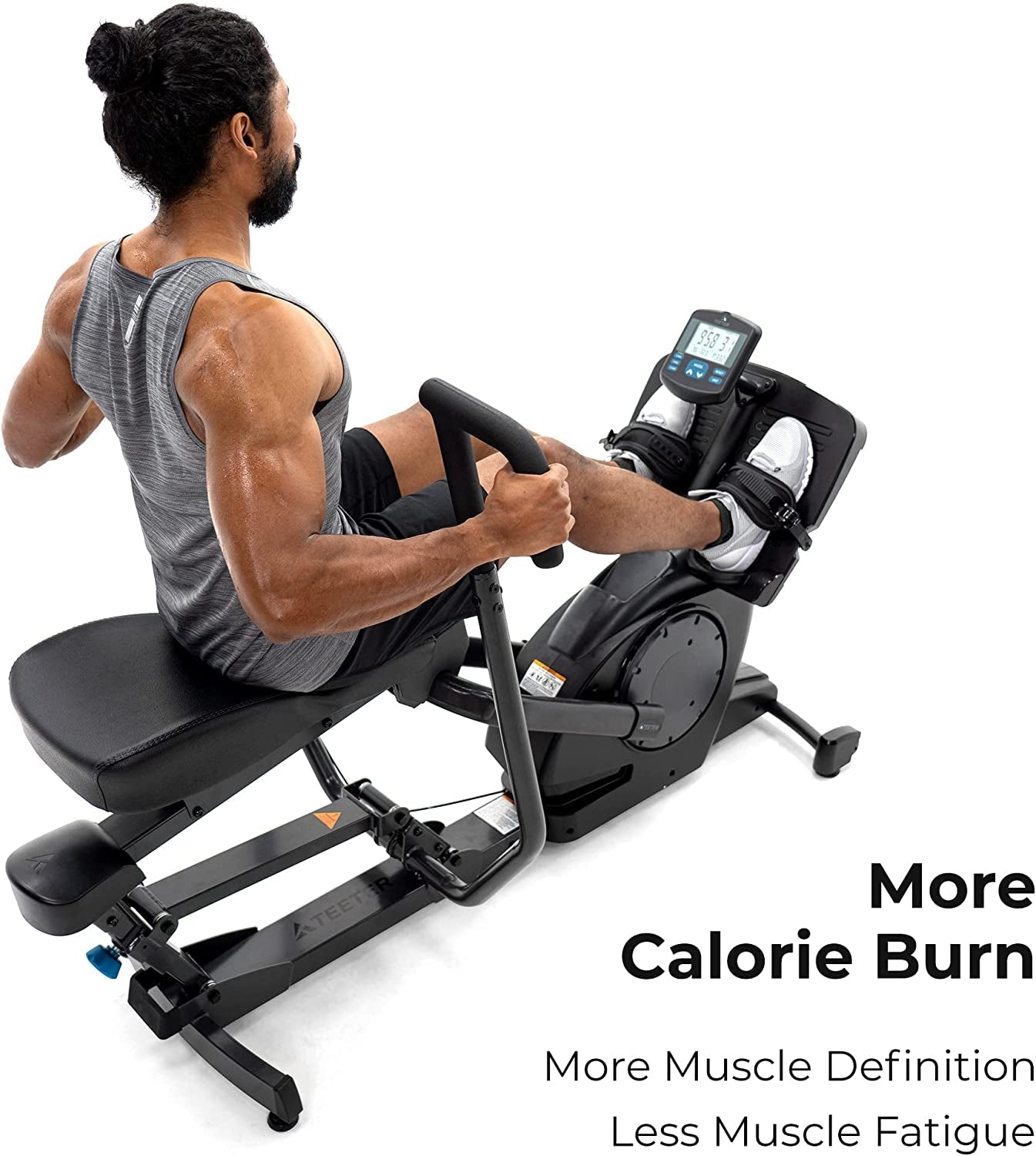 Teeter Power10 Rower with 2-Way Magnetic Resistance Elliptical Motion – Indoor Rowing Machine