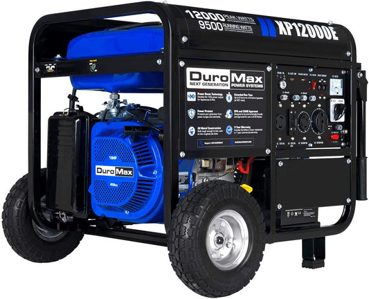 DuroMax Gas Powered Portable 12000 Watt-Electric