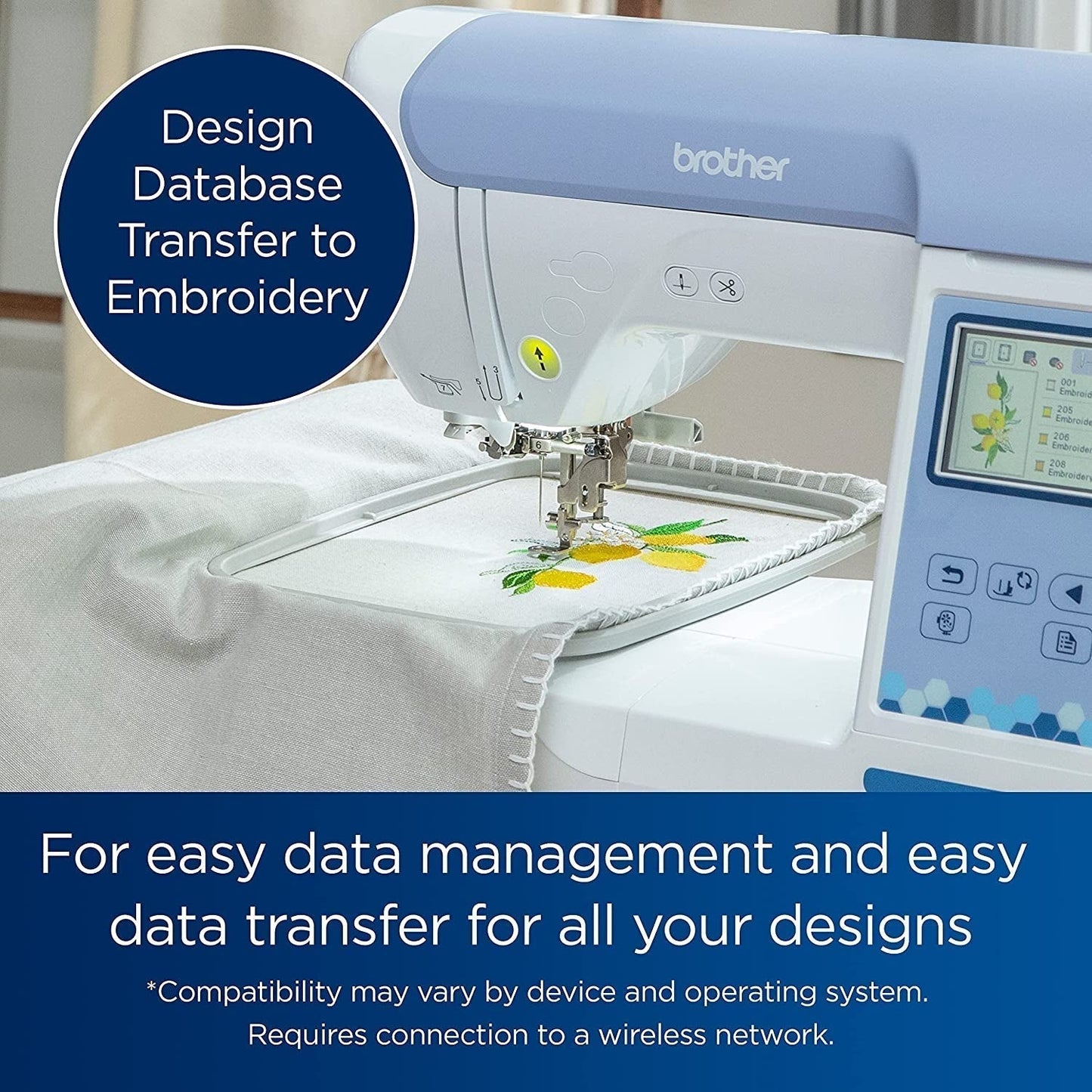 Embroidery Machine PE800, 138 Built-In Designs, 5" X 7" Hoop Area