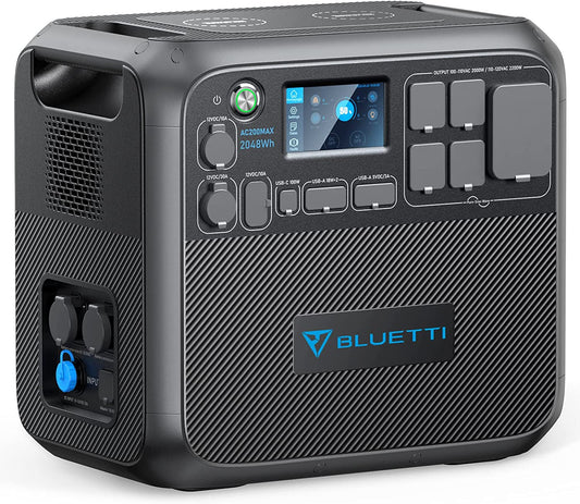 BLUETTI Portable Power Station AC200MAX, 2048Wh