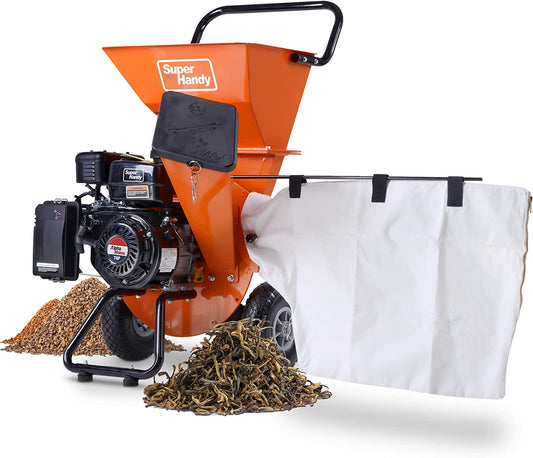 Superhandy Wood Chipper Shredder Mulcher Ultra Heavy Duty 7HP 3 in 1 Multi-Function 3" Inch Max Capacity
